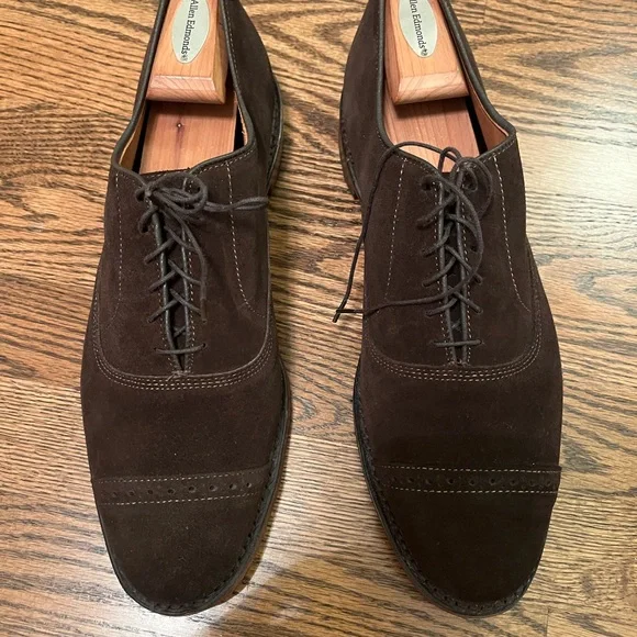 Allen Edmonds- Suede Fifth Avenue- Chocolate- 10.5D